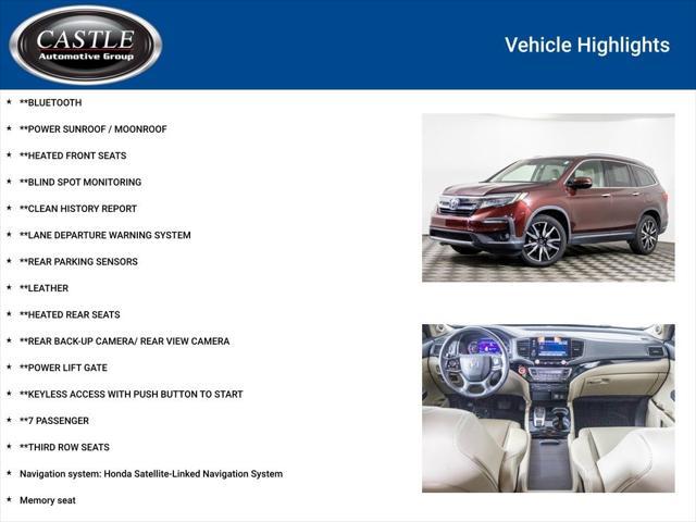 used 2021 Honda Pilot car, priced at $27,477