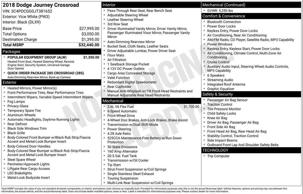 used 2018 Dodge Journey car, priced at $9,977