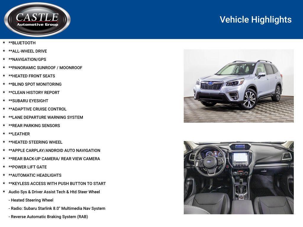 used 2021 Subaru Forester car, priced at $25,977
