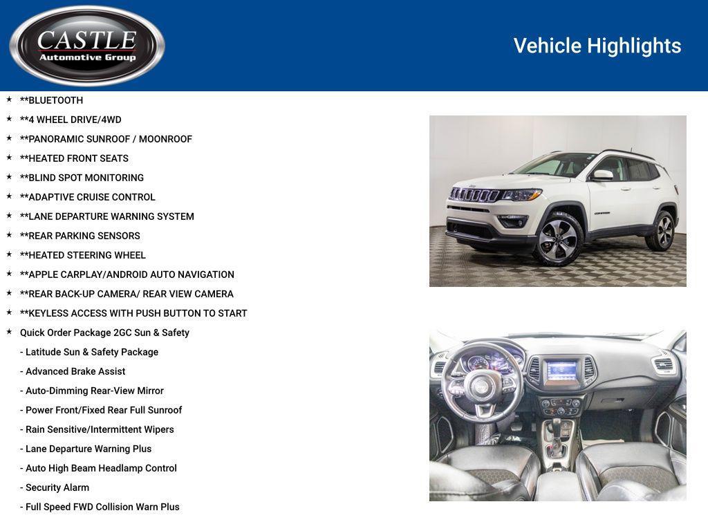 used 2020 Jeep Compass car, priced at $15,777