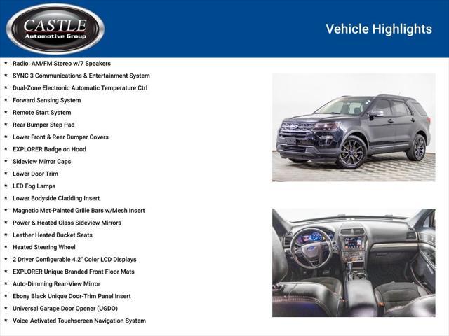 used 2018 Ford Explorer car, priced at $18,977