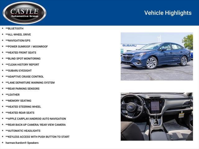 used 2025 Subaru Legacy car, priced at $31,477