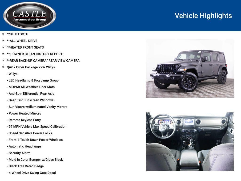 used 2022 Jeep Wrangler car, priced at $30,477