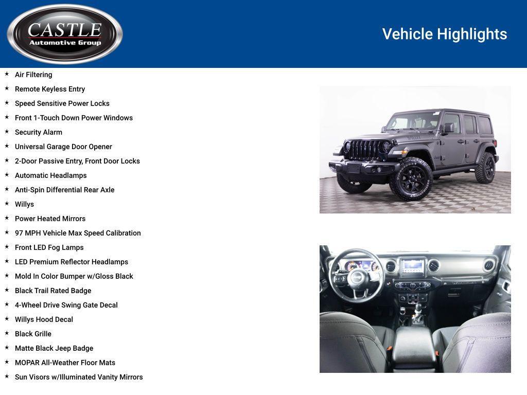 used 2022 Jeep Wrangler car, priced at $30,477