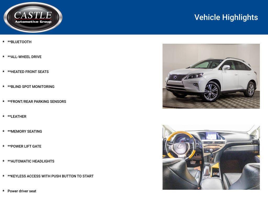 used 2015 Lexus RX 450h car, priced at $15,777