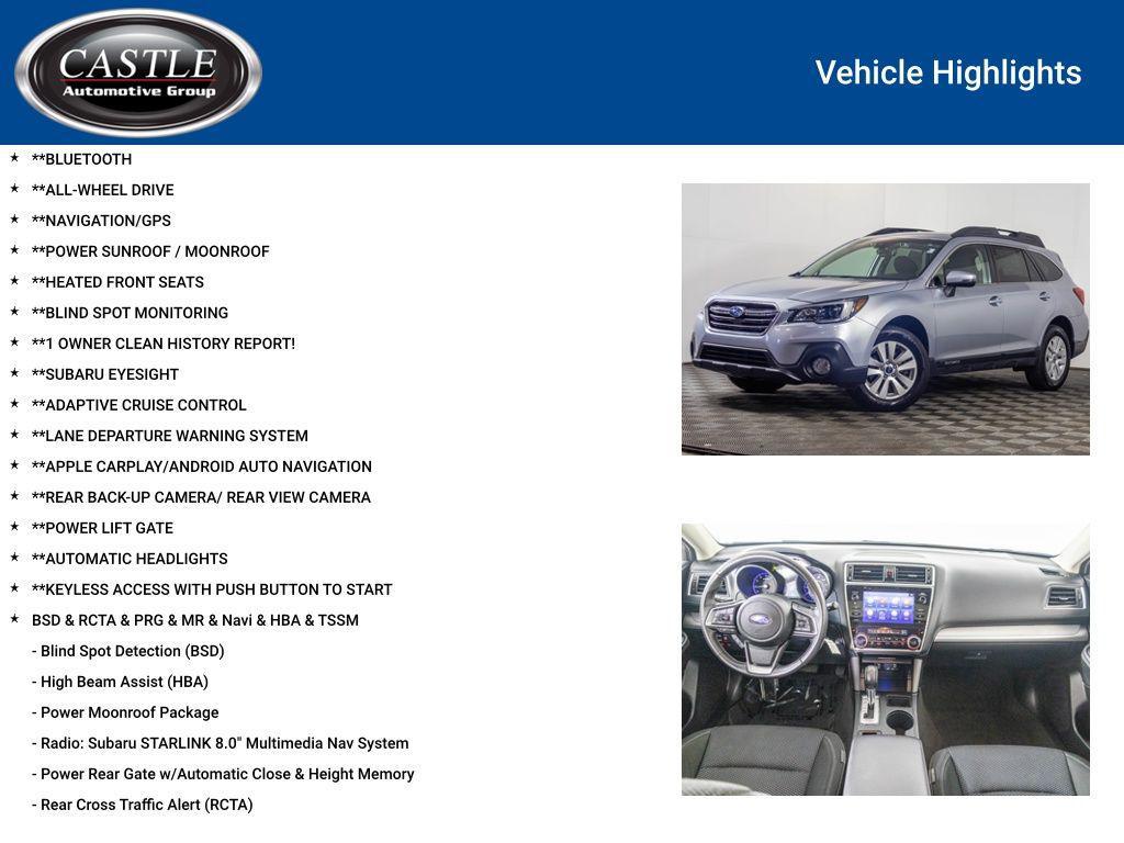 used 2019 Subaru Outback car, priced at $19,477