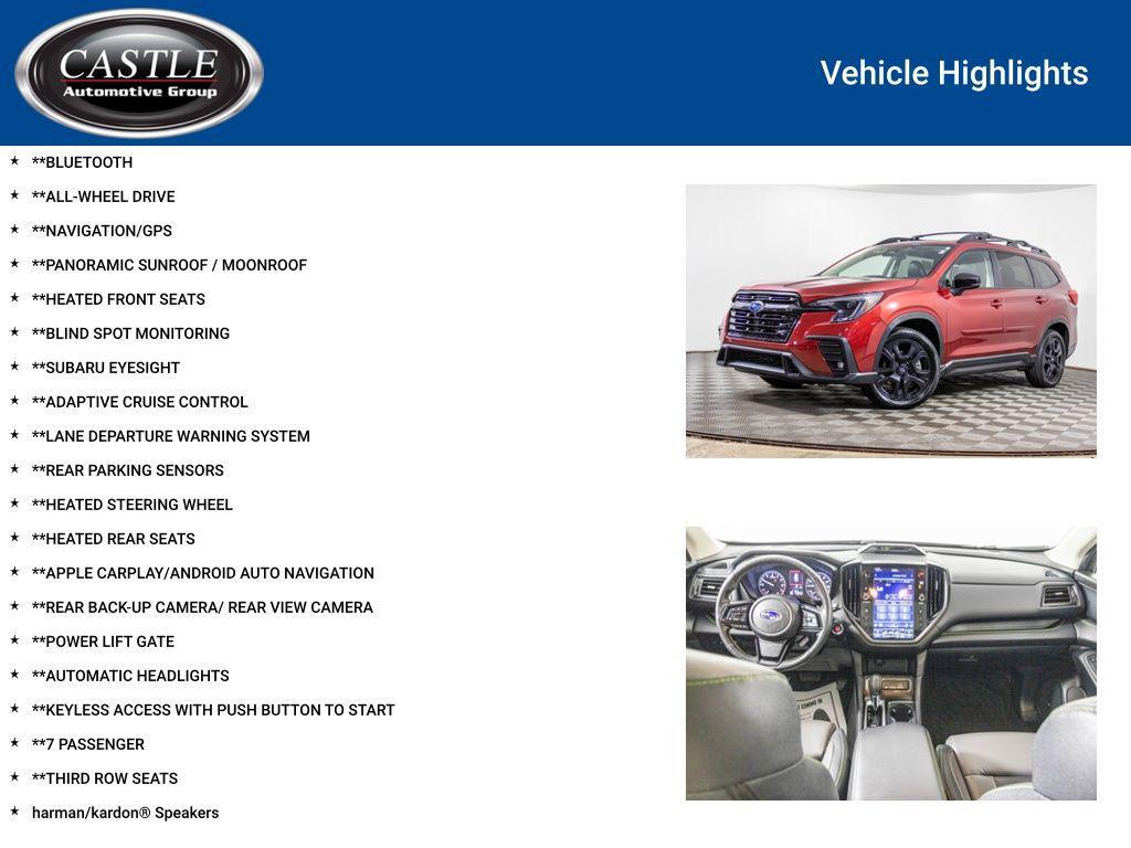 used 2024 Subaru Ascent car, priced at $35,777