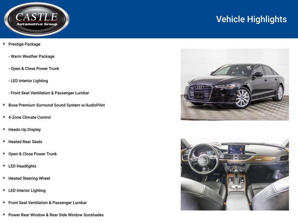 used 2016 Audi A6 car, priced at $13,977