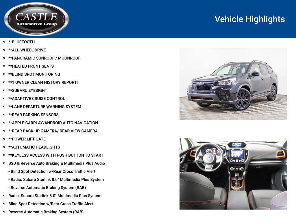 used 2019 Subaru Forester car, priced at $17,177
