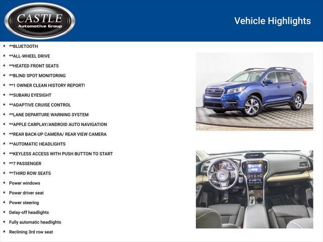 used 2020 Subaru Ascent car, priced at $20,777