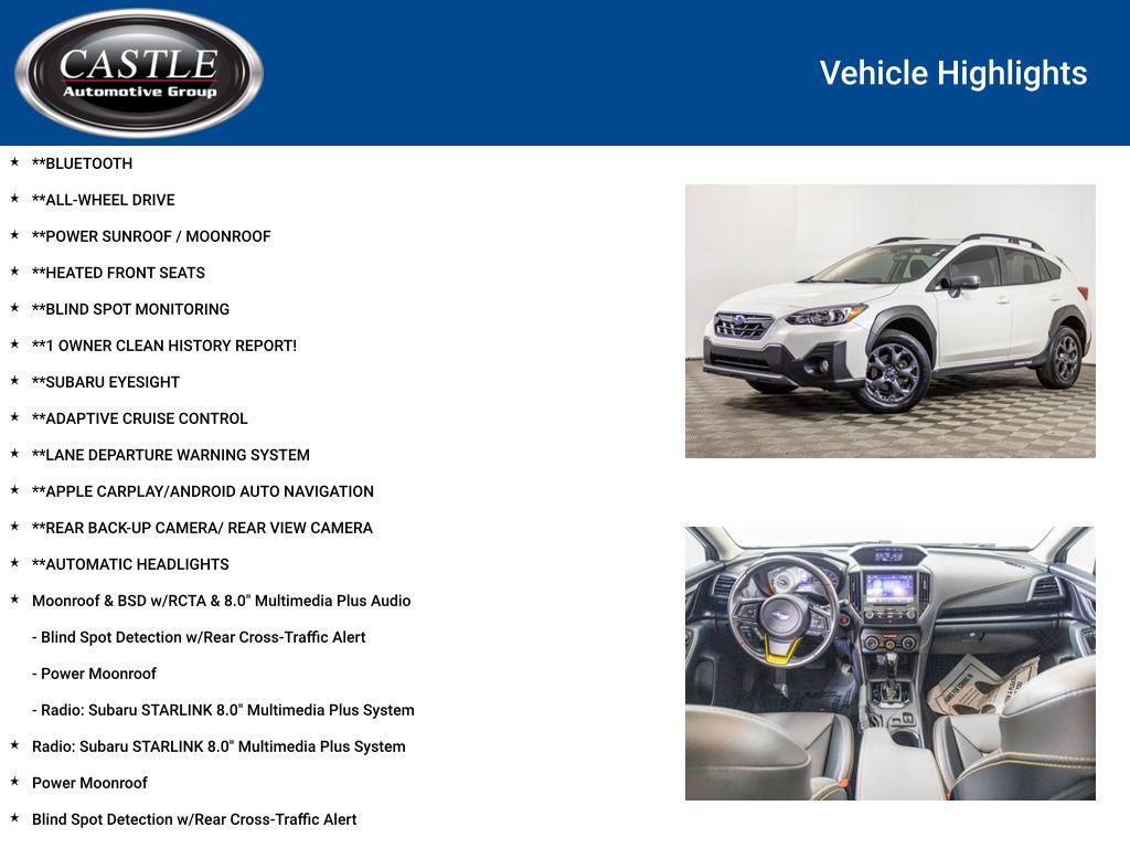 used 2023 Subaru Crosstrek car, priced at $25,477