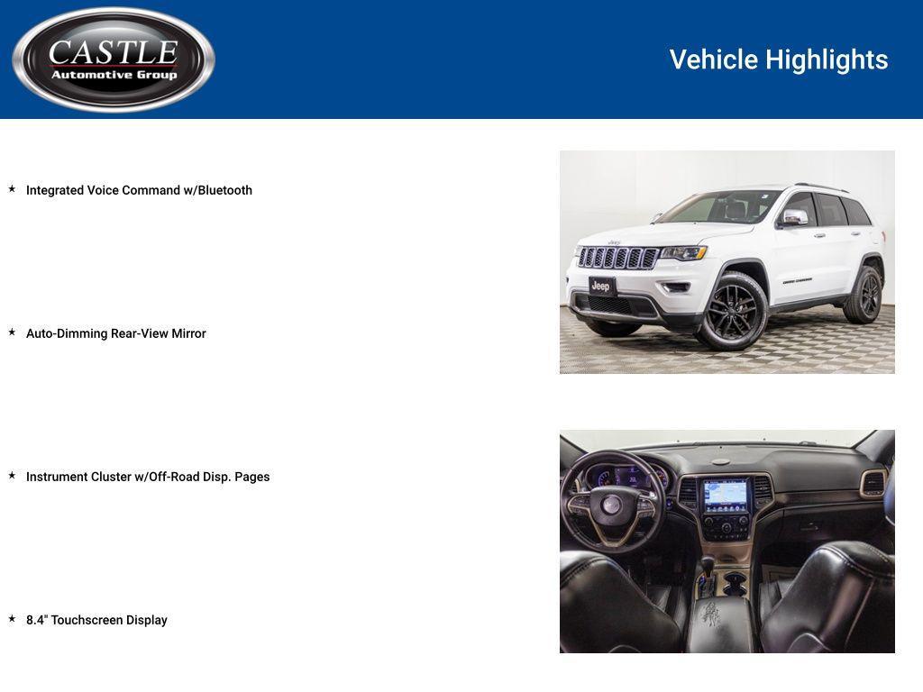 used 2017 Jeep Grand Cherokee car, priced at $10,477