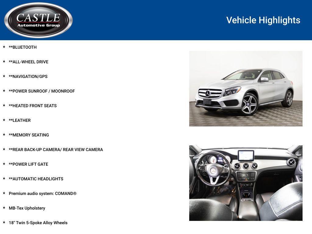 used 2016 Mercedes-Benz GLA-Class car, priced at $13,977
