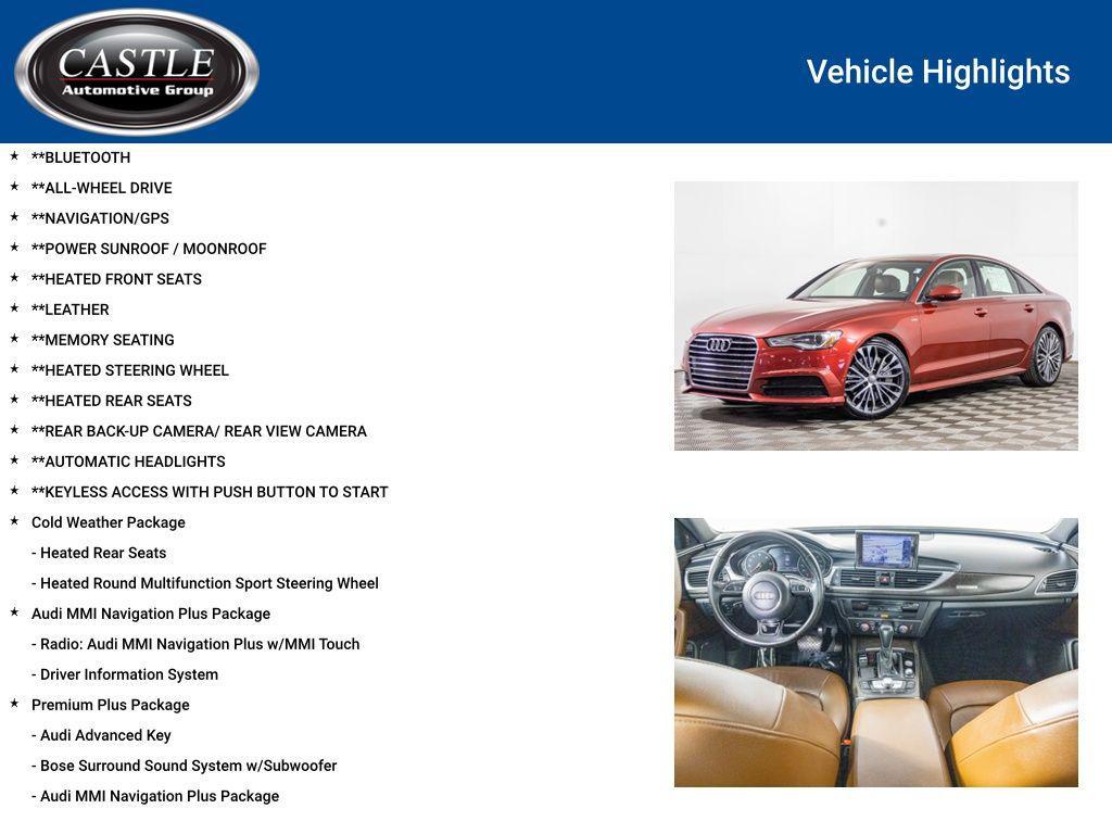 used 2017 Audi A6 car, priced at $13,677