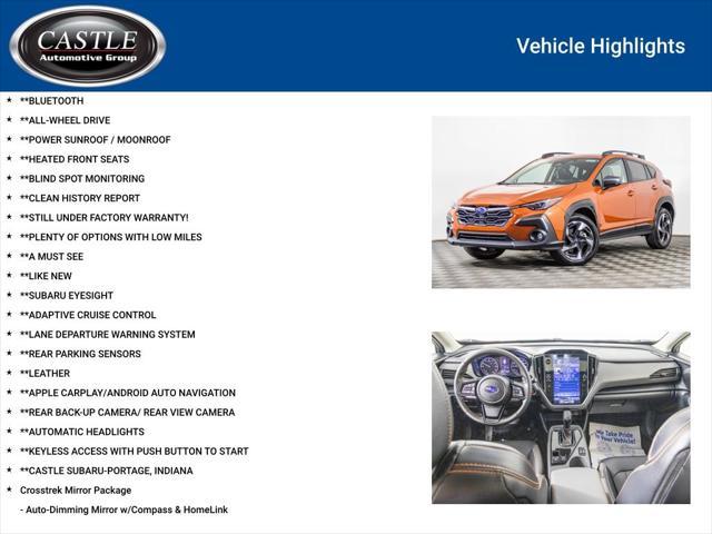 used 2024 Subaru Crosstrek car, priced at $30,777