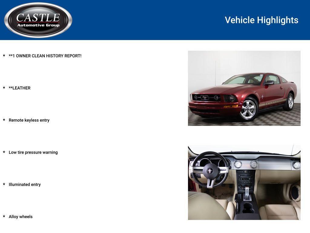 used 2007 Ford Mustang car, priced at $10,277