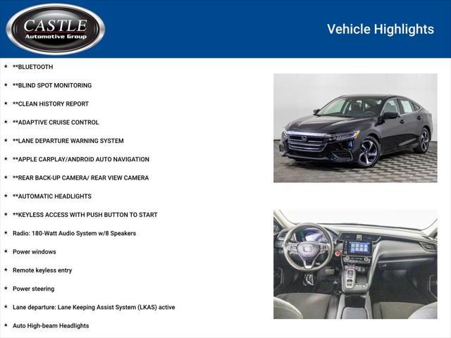 used 2022 Honda Insight car, priced at $23,477