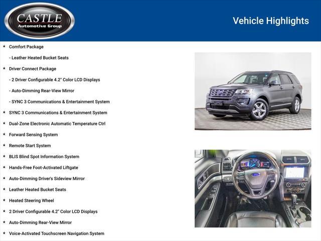 used 2017 Ford Explorer car, priced at $16,477