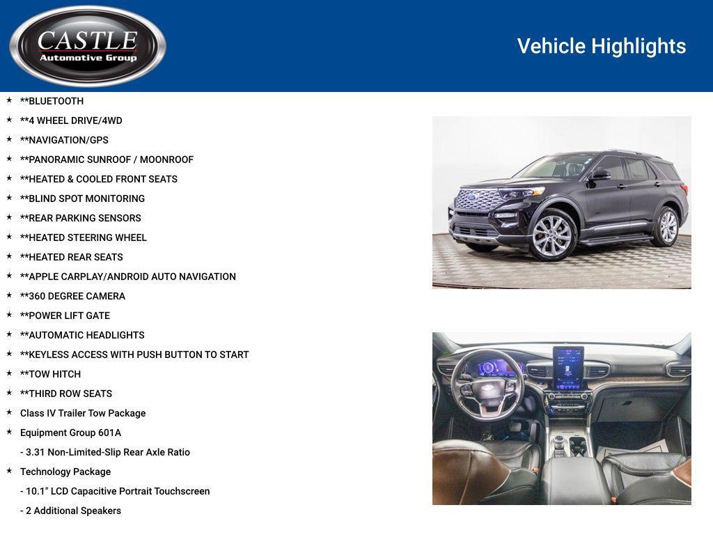 used 2022 Ford Explorer car, priced at $36,977