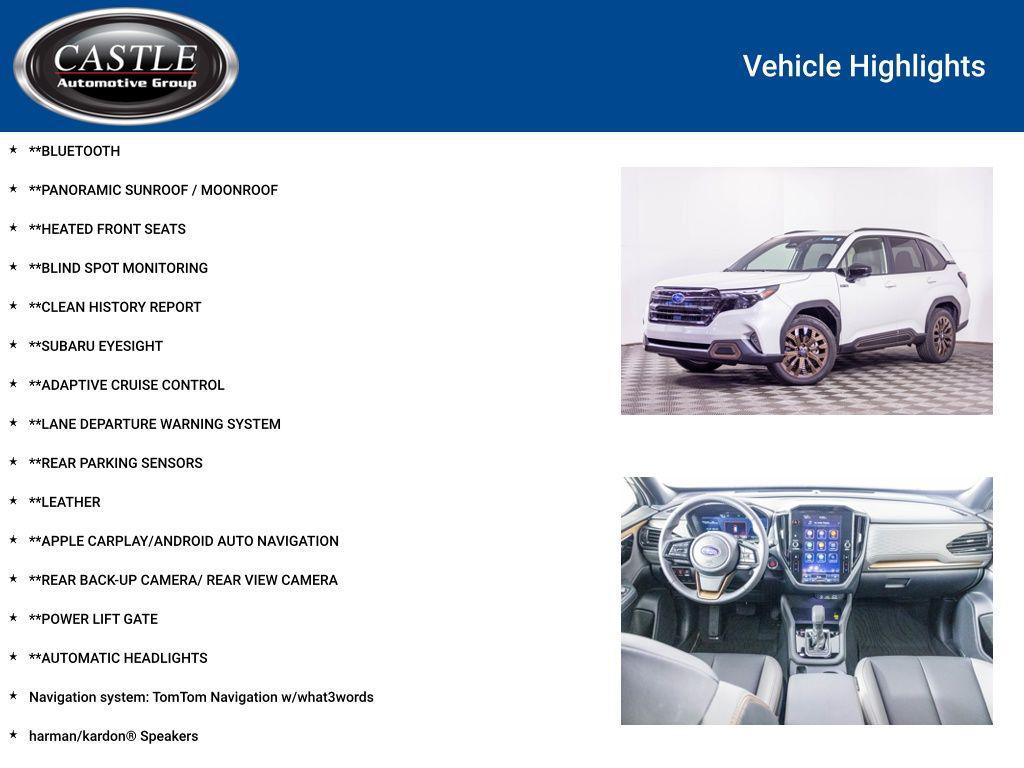 used 2025 Subaru Forester Hybrid car, priced at $37,677