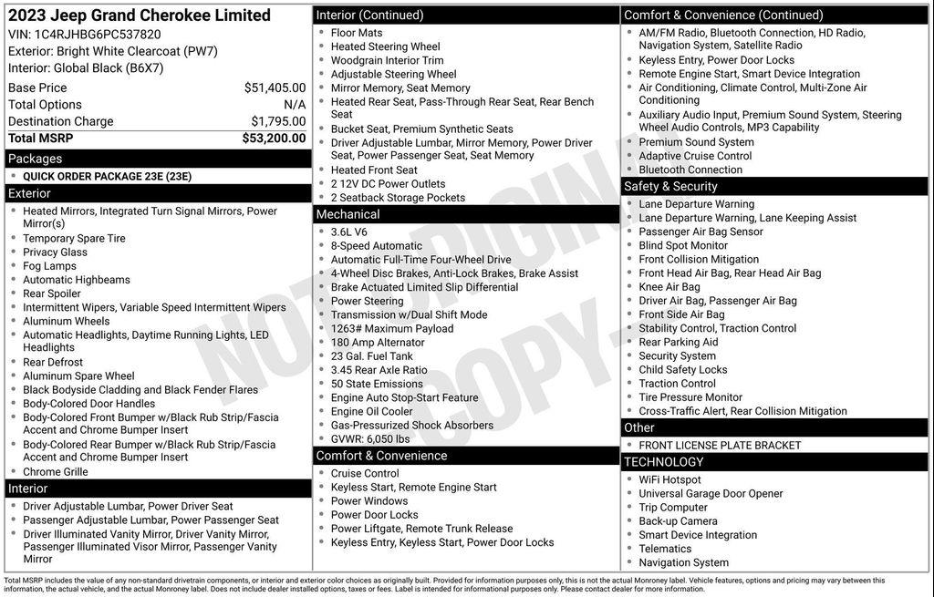 used 2023 Jeep Grand Cherokee car, priced at $29,277