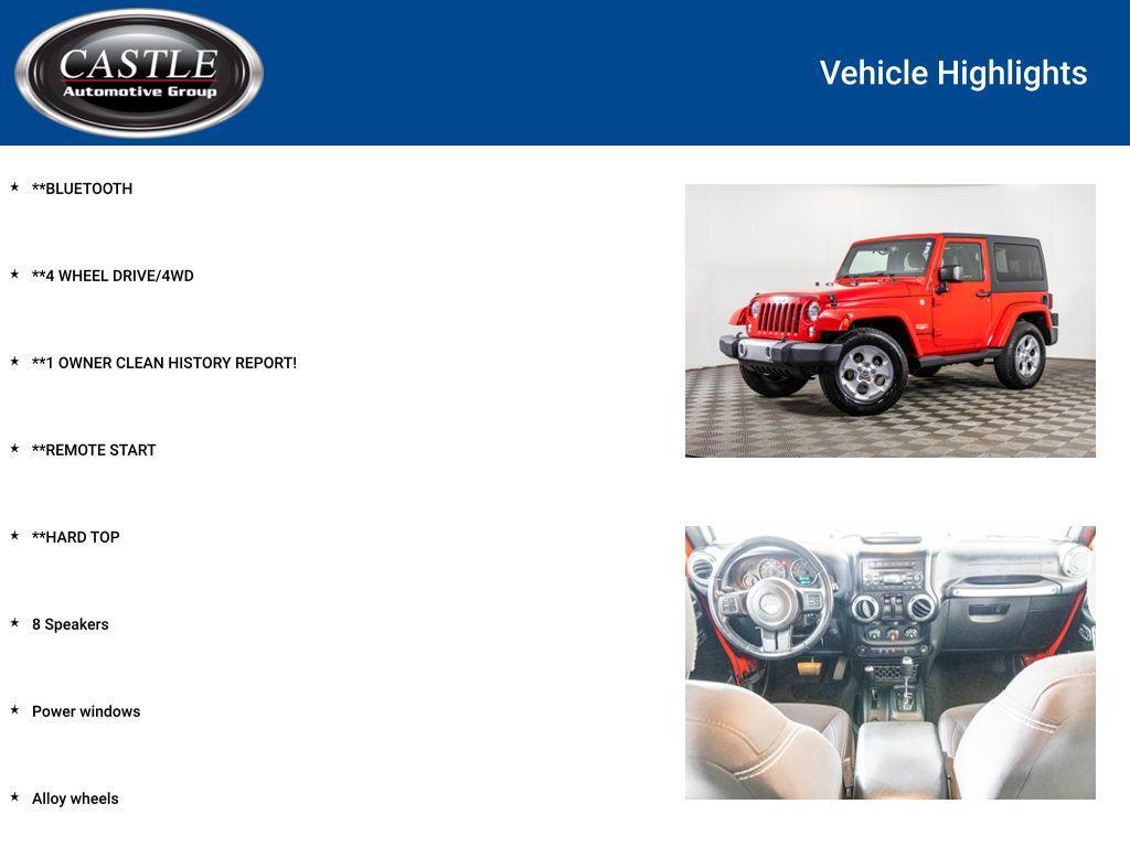 used 2015 Jeep Wrangler car, priced at $16,277