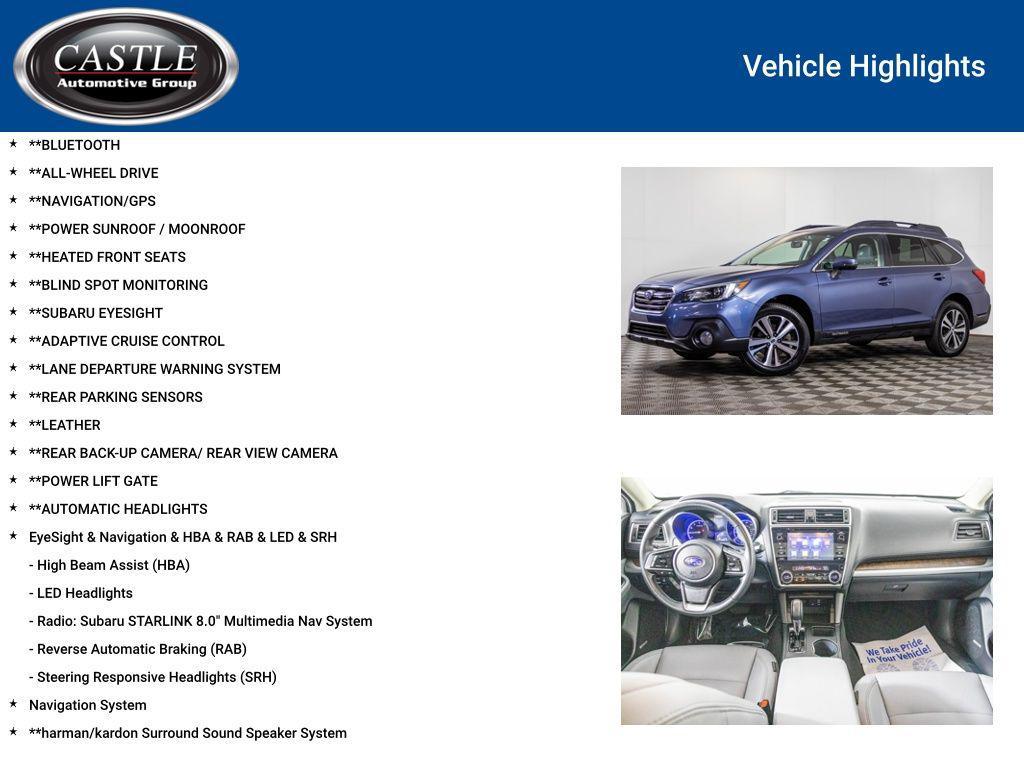 used 2018 Subaru Outback car, priced at $15,977