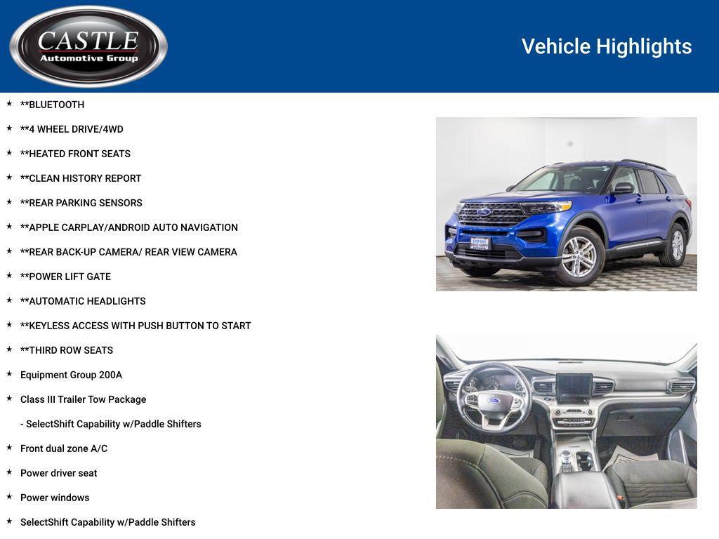 used 2021 Ford Explorer car, priced at $27,277