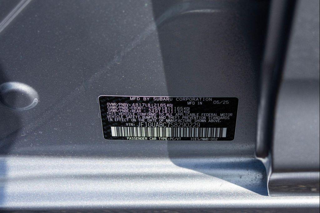 new 2025 Subaru Impreza car, priced at $25,356