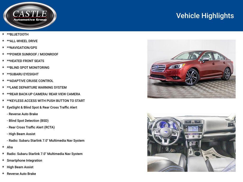 used 2017 Subaru Legacy car, priced at $9,477
