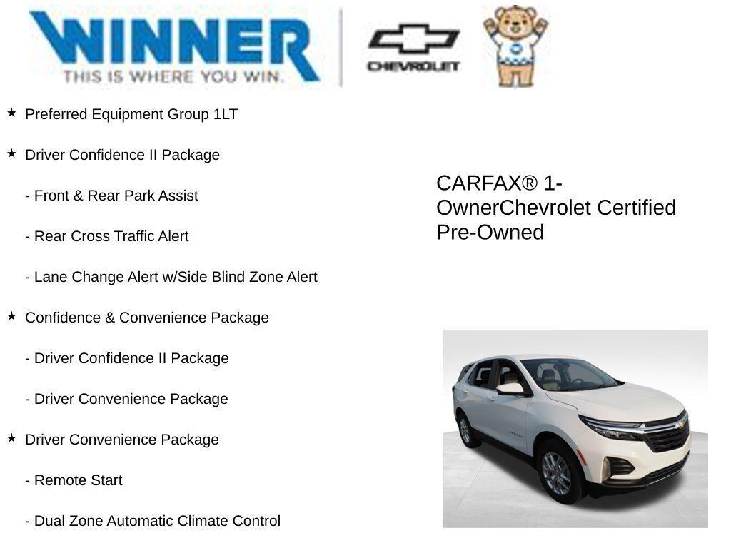 used 2022 Chevrolet Equinox car, priced at $22,536