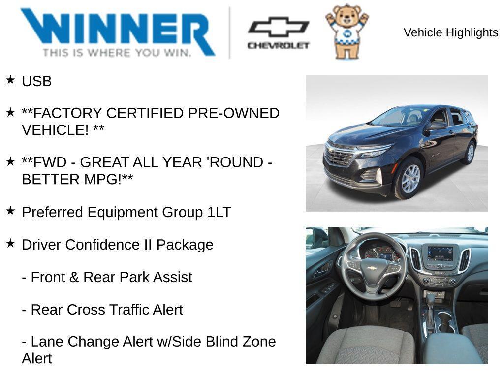 used 2022 Chevrolet Equinox car, priced at $23,074