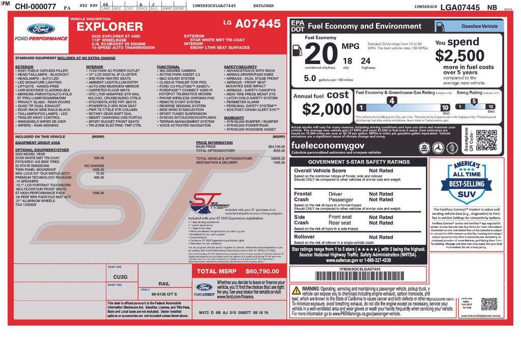 used 2020 Ford Explorer car, priced at $24,675