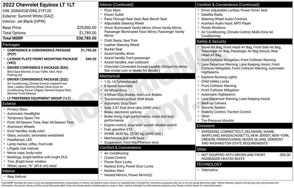 used 2022 Chevrolet Equinox car, priced at $24,099