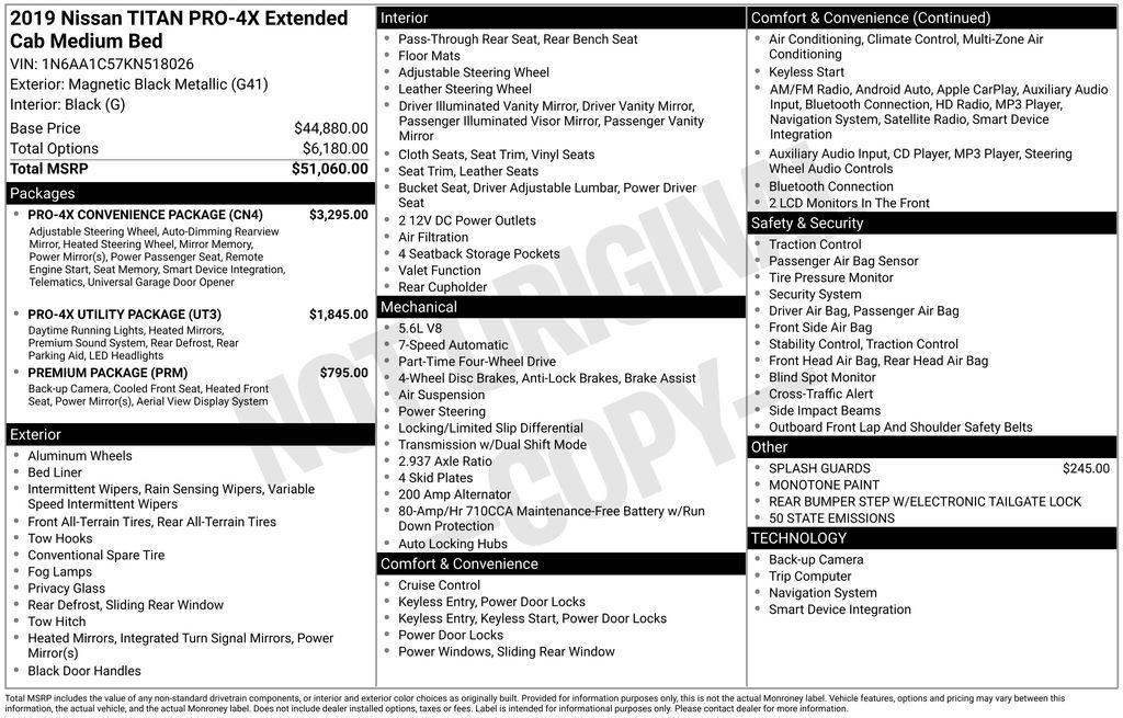 used 2019 Nissan Titan car, priced at $25,274