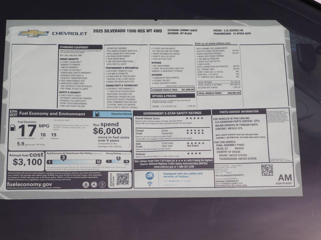 new 2025 Chevrolet Silverado 1500 car, priced at $38,205