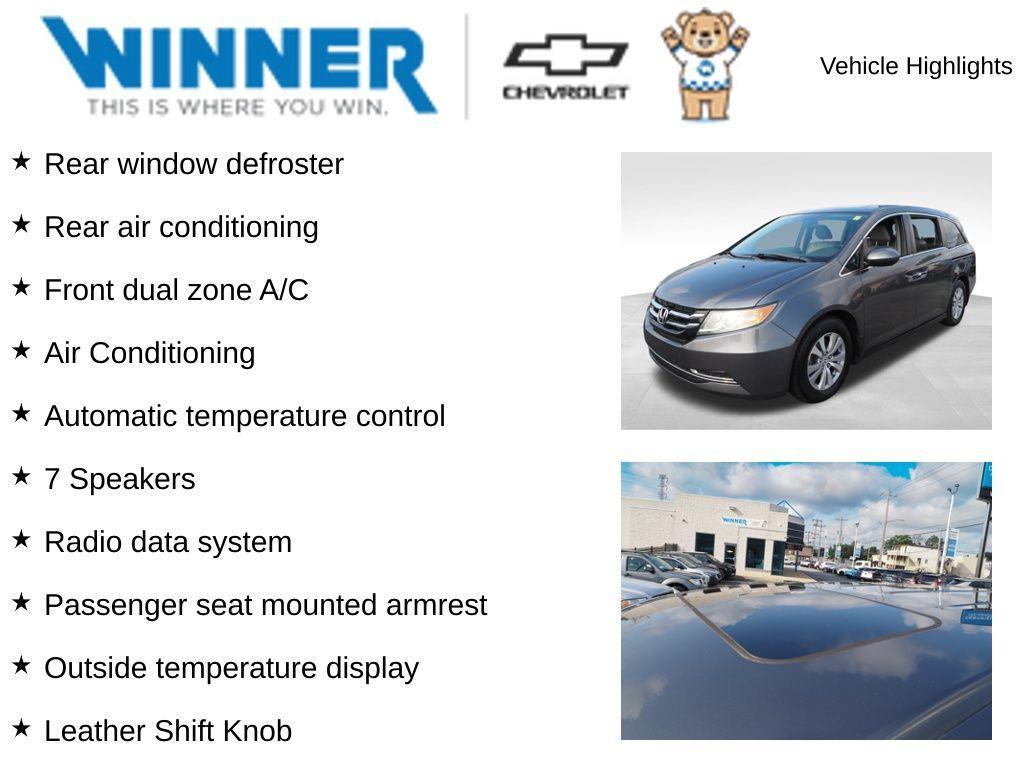 used 2016 Honda Odyssey car, priced at $21,977