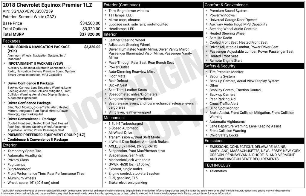 used 2018 Chevrolet Equinox car, priced at $13,571