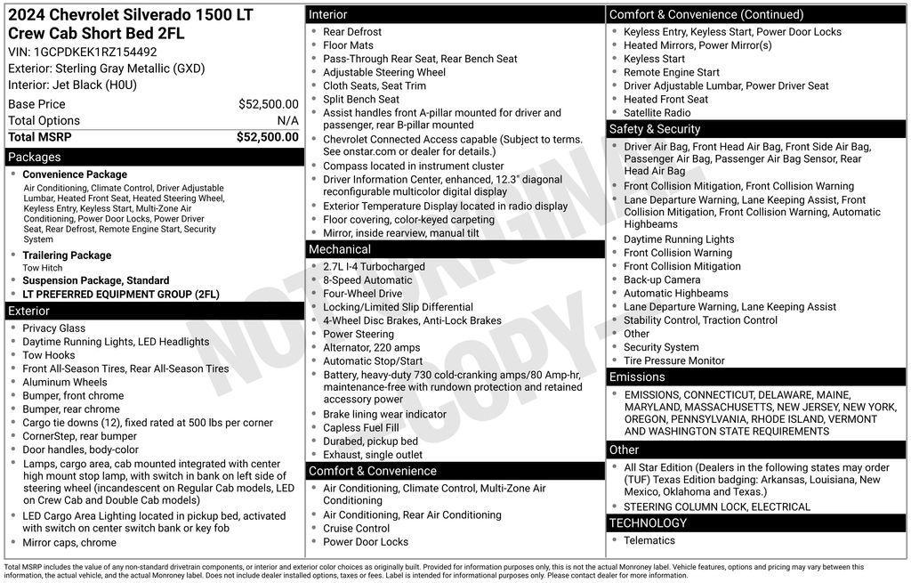 used 2024 Chevrolet Silverado 1500 car, priced at $37,995