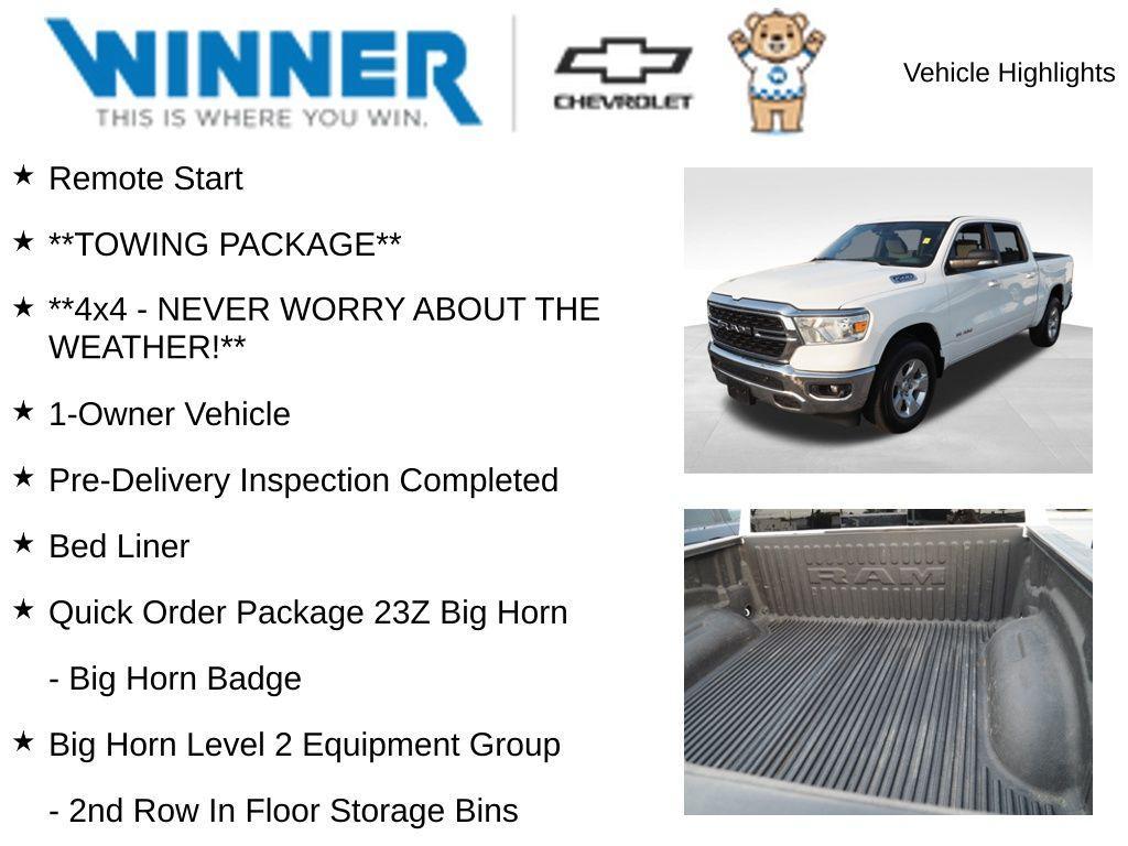 used 2022 Ram 1500 car, priced at $30,177