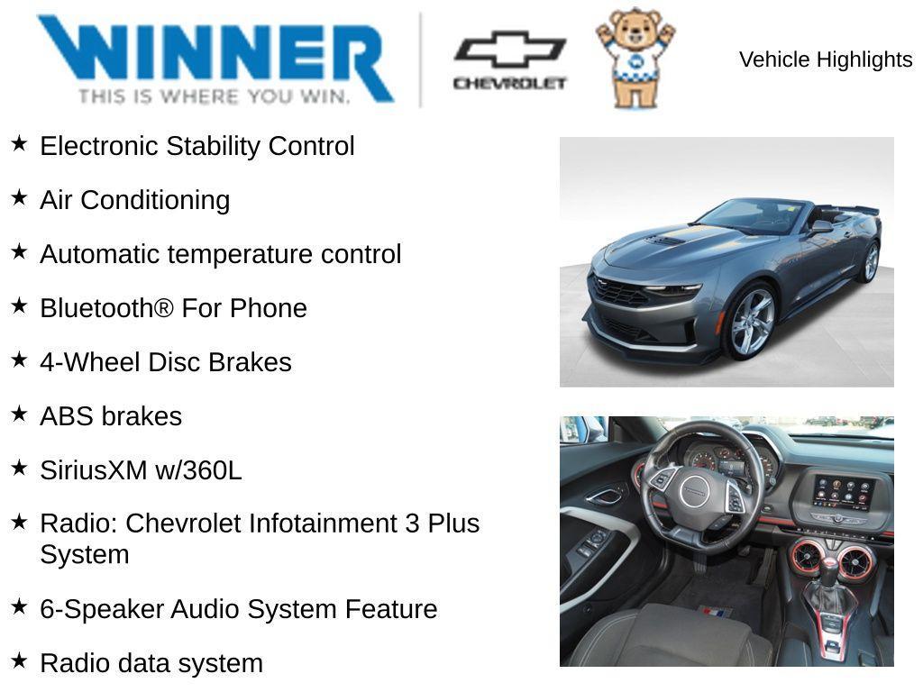 used 2021 Chevrolet Camaro car, priced at $35,394