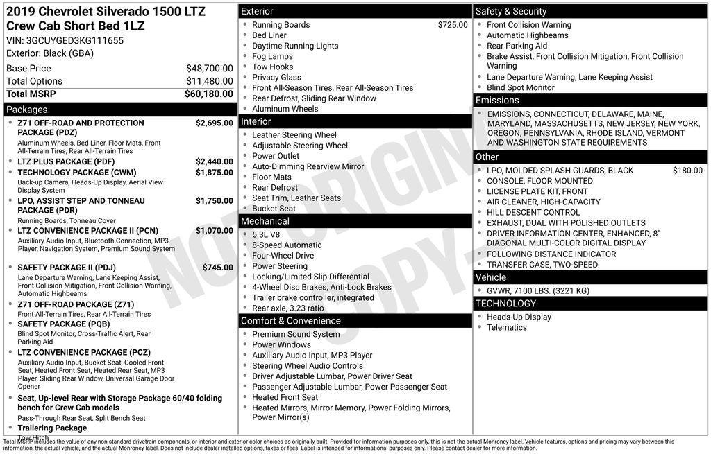 used 2019 Chevrolet Silverado 1500 car, priced at $33,649