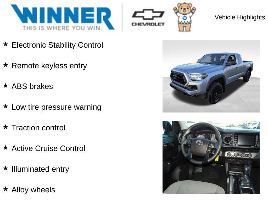 used 2020 Toyota Tacoma car, priced at $26,819