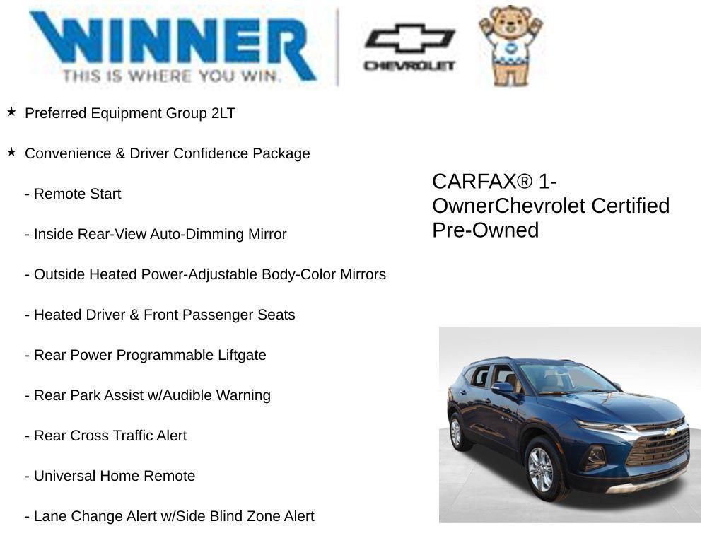 used 2022 Chevrolet Blazer car, priced at $25,460