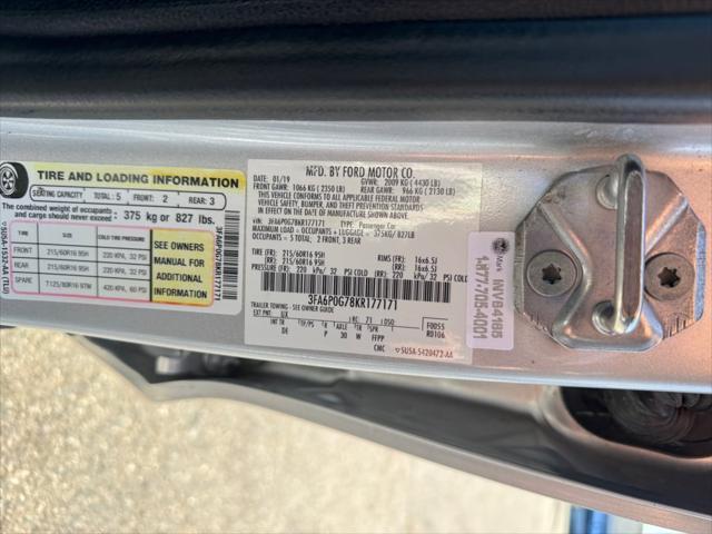 used 2019 Ford Fusion car, priced at $13,199