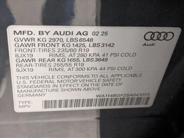 new 2025 Audi Q6 e-tron car, priced at $71,405