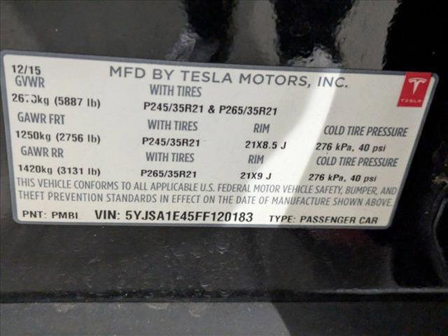 used 2015 Tesla Model S car, priced at $22,924