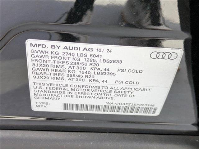 new 2025 Audi Q4 e-tron Sportback car, priced at $62,525