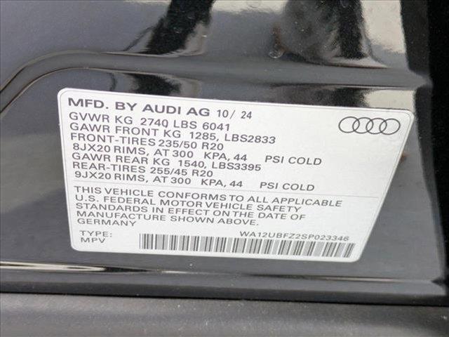 new 2025 Audi Q4 e-tron Sportback car, priced at $55,999