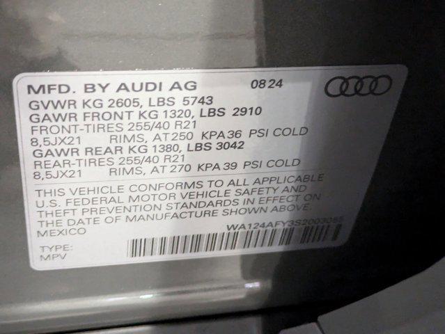 new 2025 Audi SQ5 car, priced at $73,015